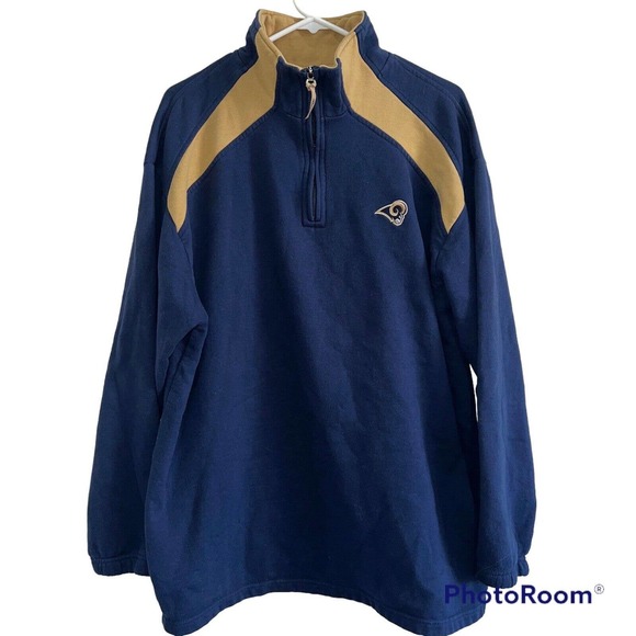 NFL Other - NFL Los Angeles Rams, Quarter Zip Pullover Sweater Mens, See Pics for Size XL